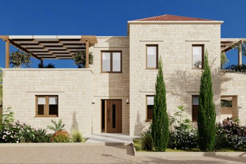 New Villa under Construction Chania Villa. Top villas in Crete Island2
