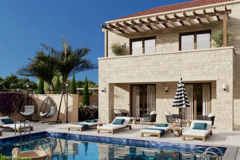 New Villa under Construction Chania Villa. Top villas in Crete Island3