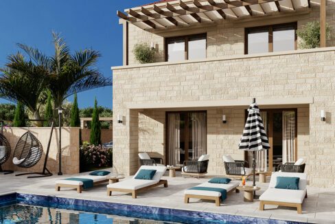 New Villa under Construction Chania Villa. Top villas in Crete Island