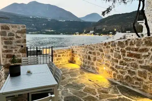 Renovated traditional stone house on a seafront location in Peloponnese