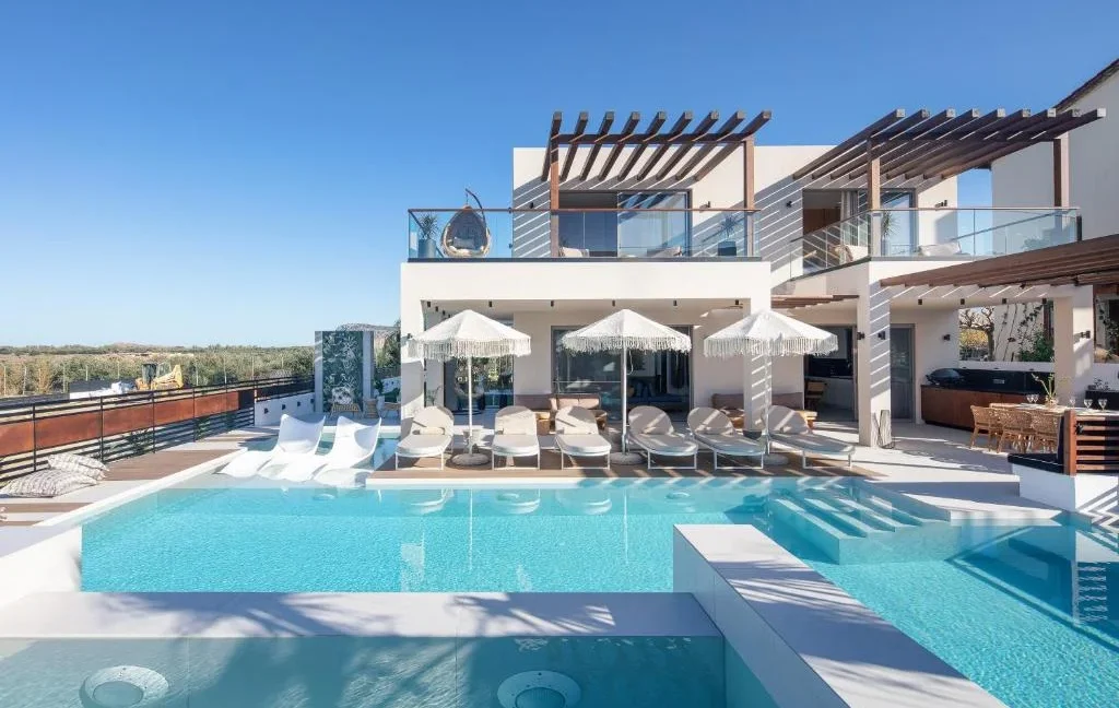 Luxurious Seaview Villa Rethymno Crete 1
