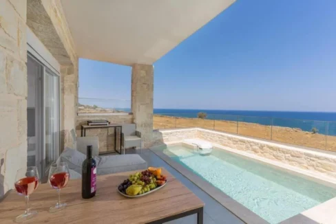 Seafront House with Private Pool in Rethymnon, Crete