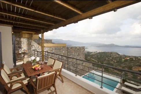 Elounda Crete Villa in a complex with panoramic sea views 24