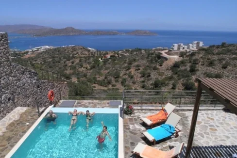 Elounda Crete Villa in a complex with panoramic sea views 25