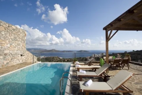 Elounda Crete Villa in a complex with panoramic sea views 6