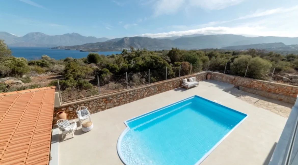 Villa with Pool & Sea Views in Agios Nikolaos Crete 2