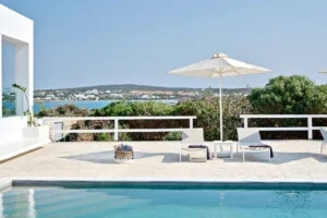Beachfront Villa With View in Paros for Sale