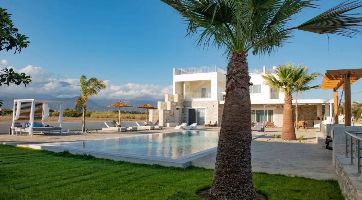 beachfront villa for sale in South Crete Greece