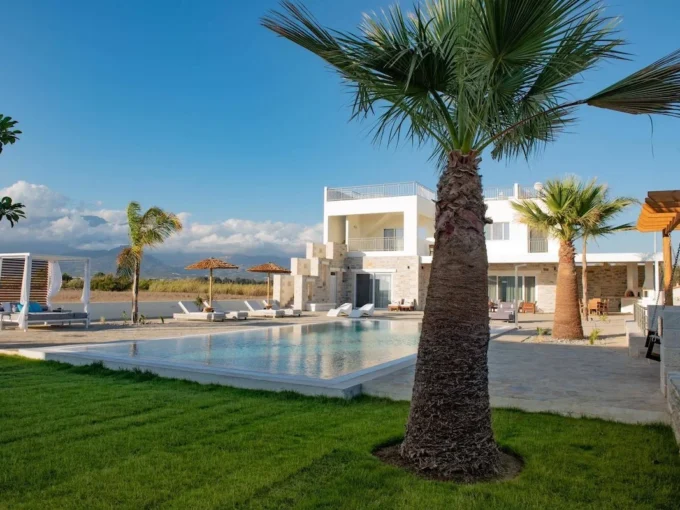 beachfront villa for sale in South Crete Greece