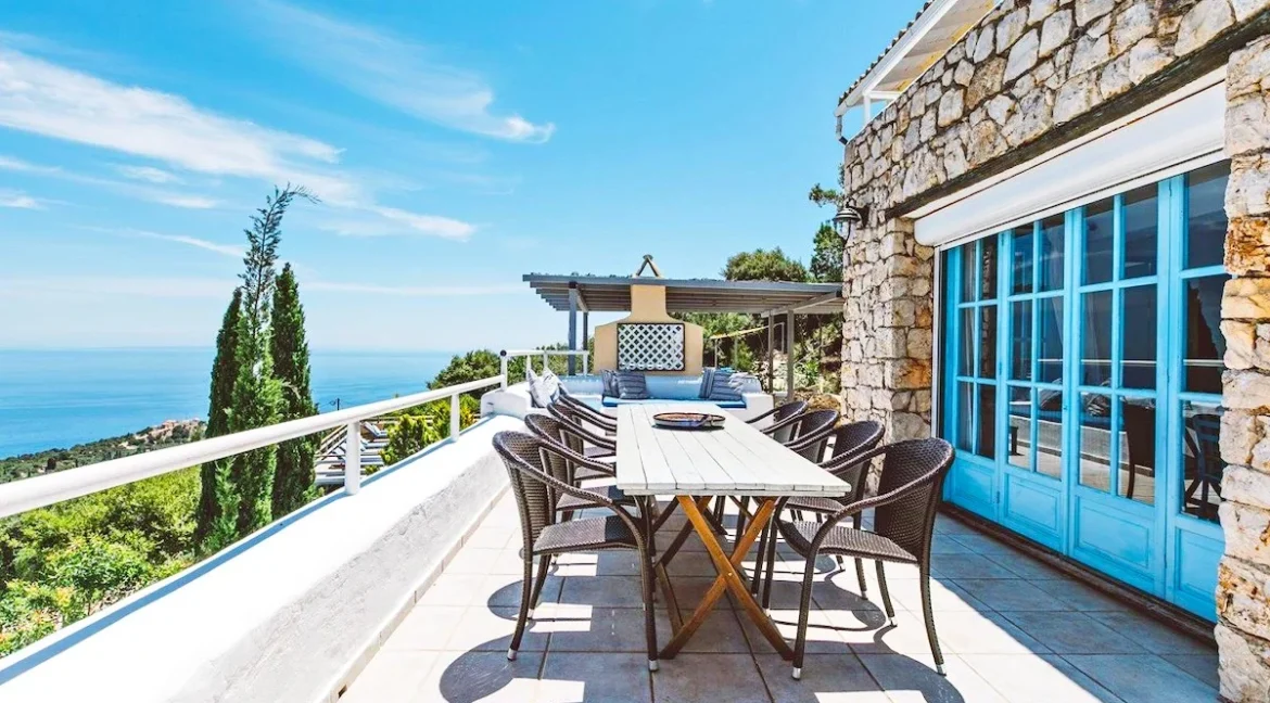 Villa on a hill with sea view in Zakynthos, Peligoni 14