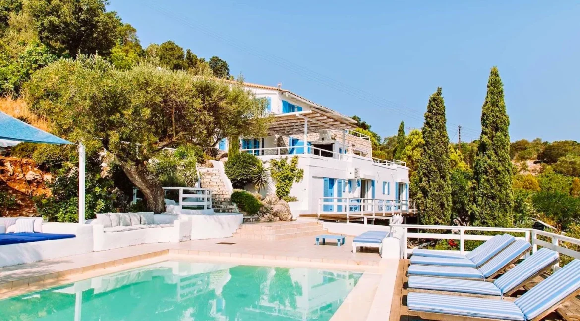 Villa on a hill with sea view in Zakynthos, Peligoni 16