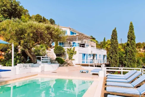 Villa on a hill with sea view in Zakynthos, Peligoni 16