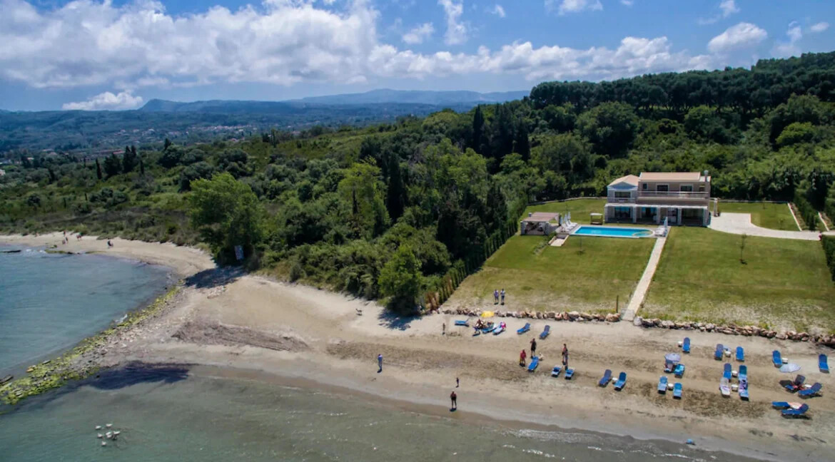 For Sale Beachfront Villa Corfu Greece
