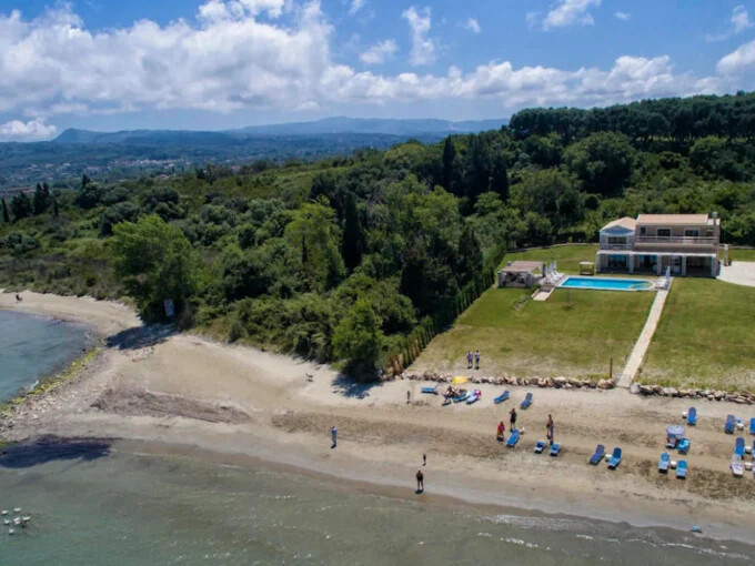 For Sale Beachfront Villa Corfu Greece