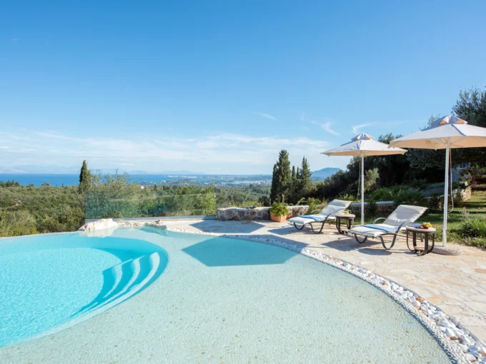 Luxurious Hillside Villa for sale in Corfu