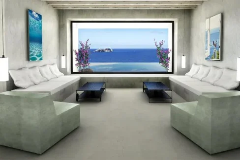 New Seafront Under Construction Villa in Paros 6