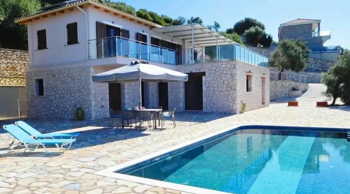 Newly built Seaview villa Lefkada for sale 16