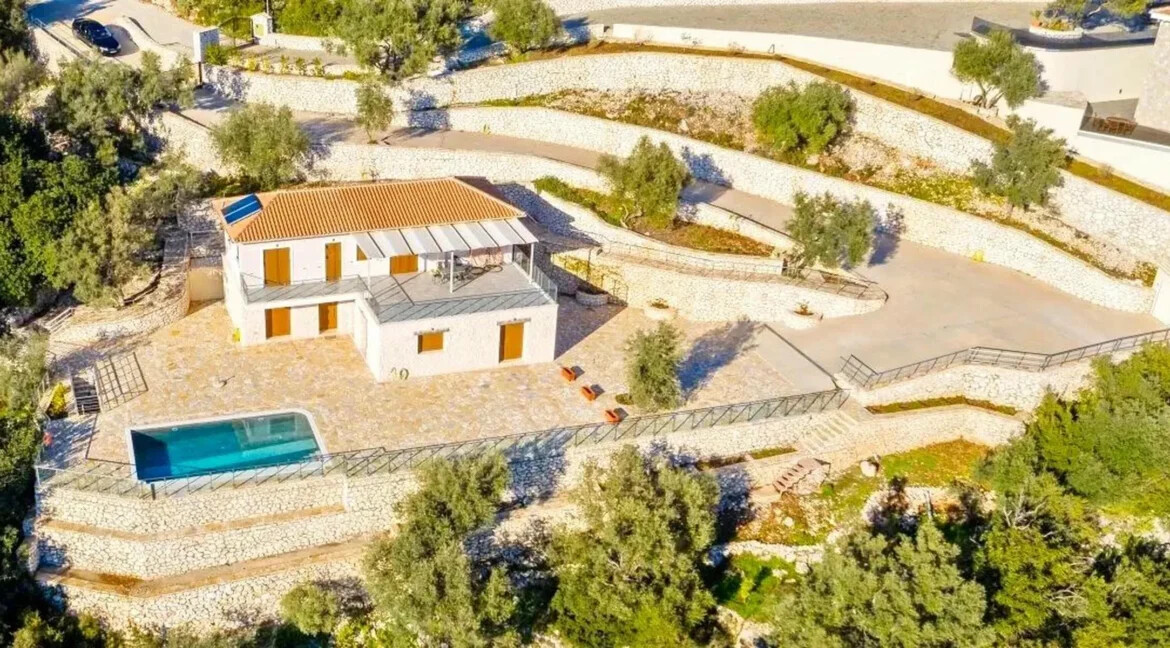 Newly built Seaview villa Lefkada for sale 19