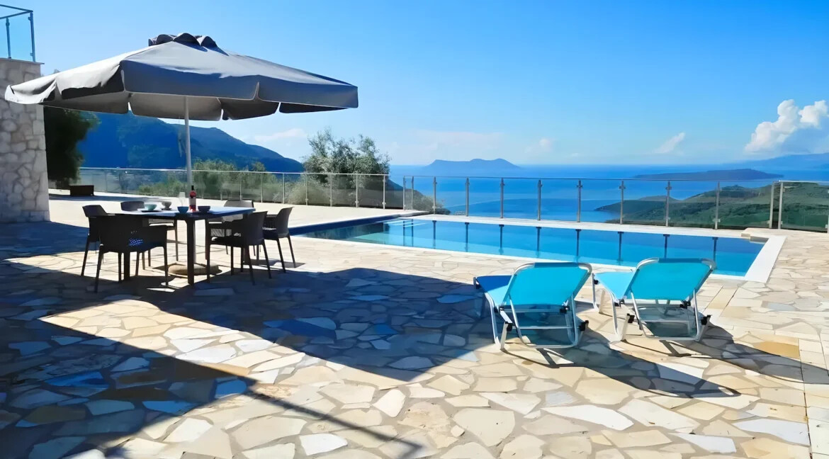 Newly built Seaview villa Lefkada for sale 2