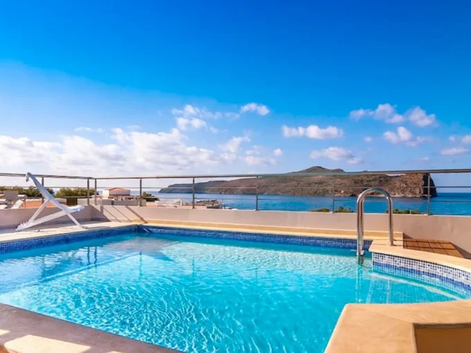 Seafront Villa with Roof Top Pool at Chania
