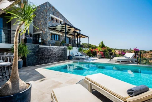 Stone-built modern villa in Crete For Sale