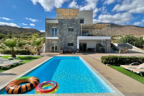 Villa with Spectacular Sea Views in Hersonissos Crete Greece for sale