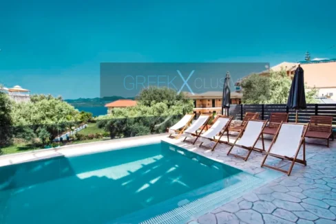 Apartment for Sale Lefkada island Greece with swimming pool and sea view