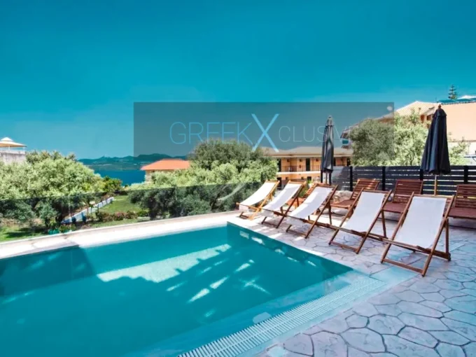 Apartment for Sale Lefkada island Greece with swimming pool and sea view