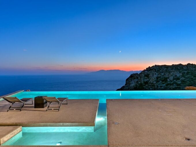 Modern Cave Villa with Breathtaking Views in Ios island Greece for sale