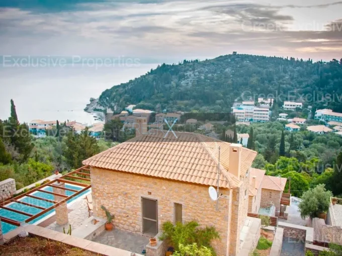 Seaview House for Sale in Lefkada Greece, Agios Nikitas
