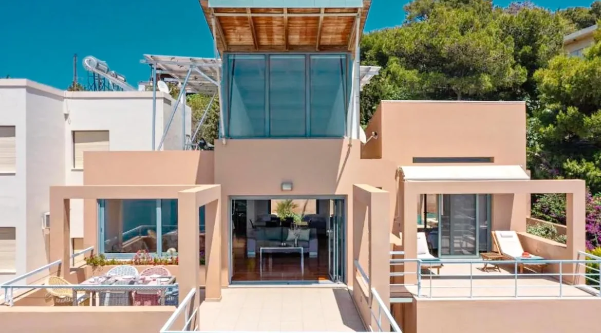Two Villas with panoramic sea view for sale in Akrotiri Chania Crete Greece 2