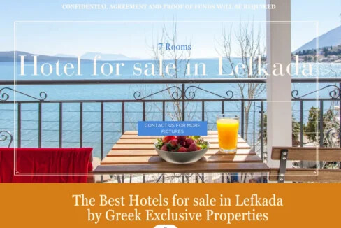 Small Seafront Apartments Hotel for Sale in Lefkada