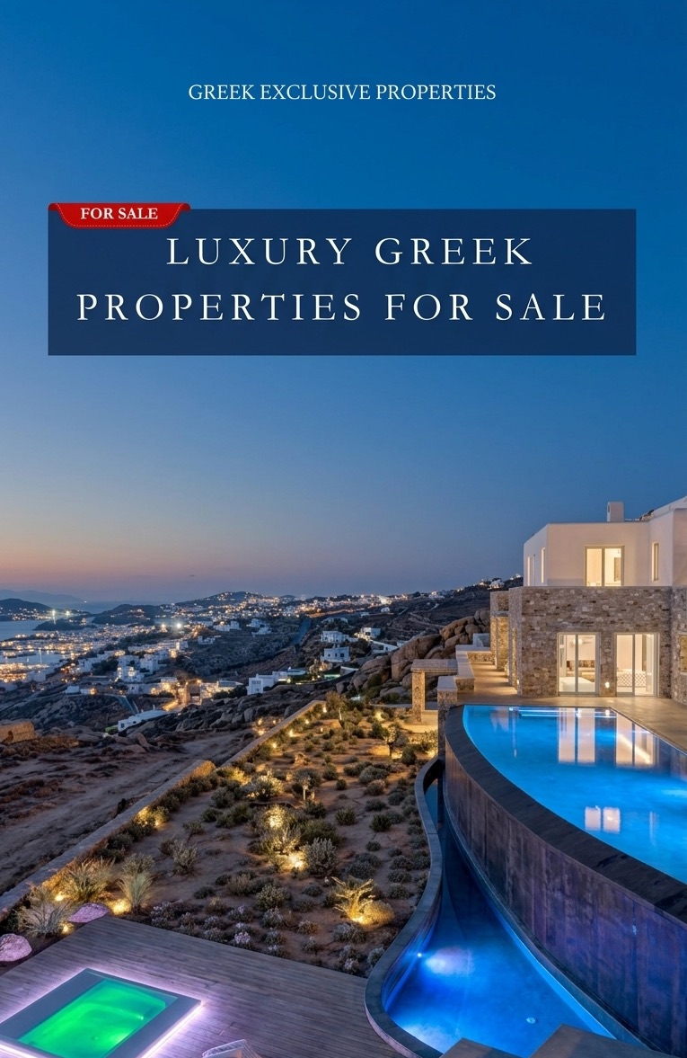 Luxury Real Estate Greece. Luxury Greek Properties, Luxury Villas Greece
