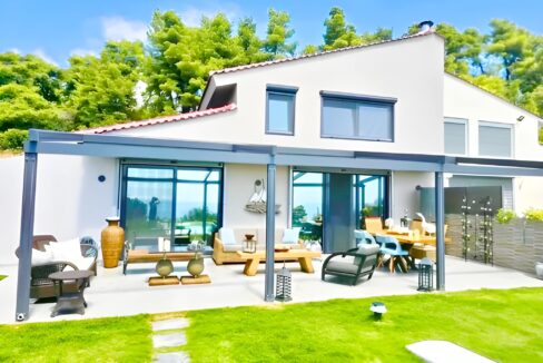 Newly Built Seaview House for Sale in Halkidiki Poseidi