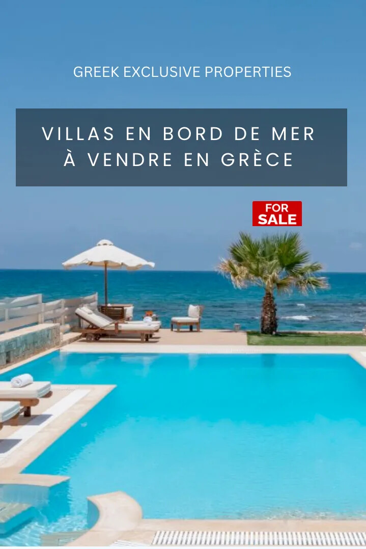 VILLAS EN BORD DE MER À VENDRE EN GRÈCE