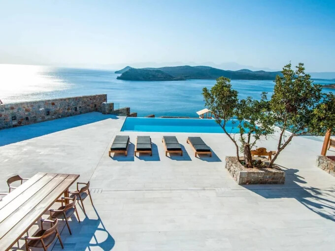Villa with Direct Sea Access at Elounda Crete