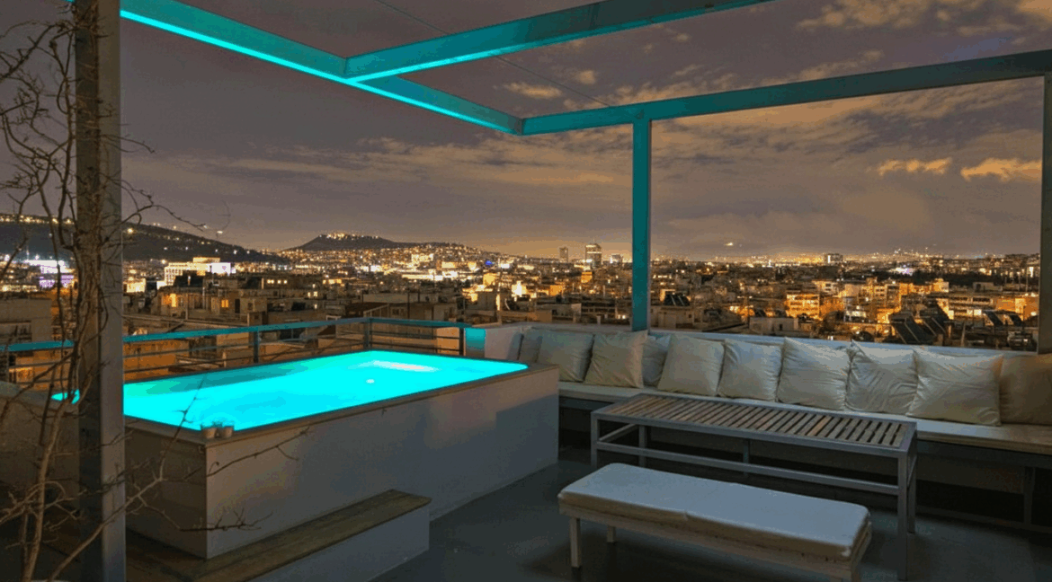 Lux Two Storey Penthouse in Athens for Sale with Acropolis view