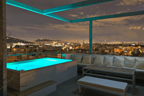 Lux Two Storey Penthouse in Athens for Sale with Acropolis view