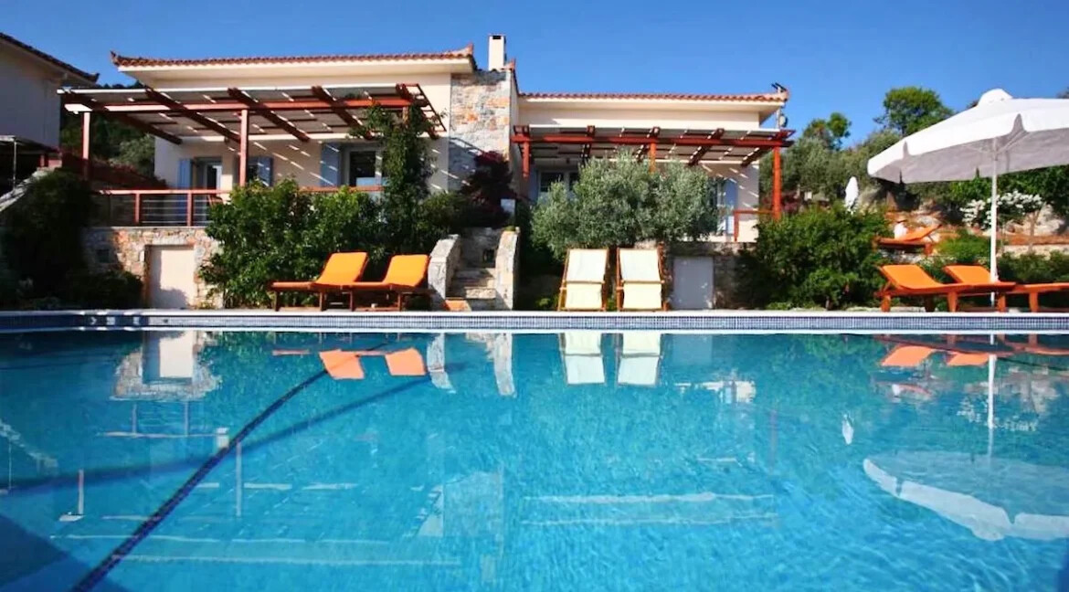 3 Luxury Villas for sale at Skopelos island, Magnificent Seaview 13