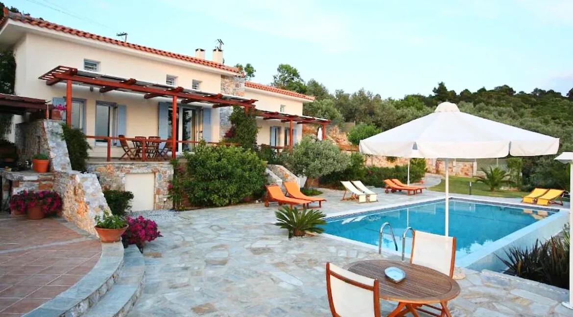 3 Luxury Villas for sale at Skopelos island, Magnificent Seaview 31