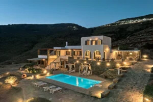 Luxury Seaside Villa with Pool in Tinos Greece for sale