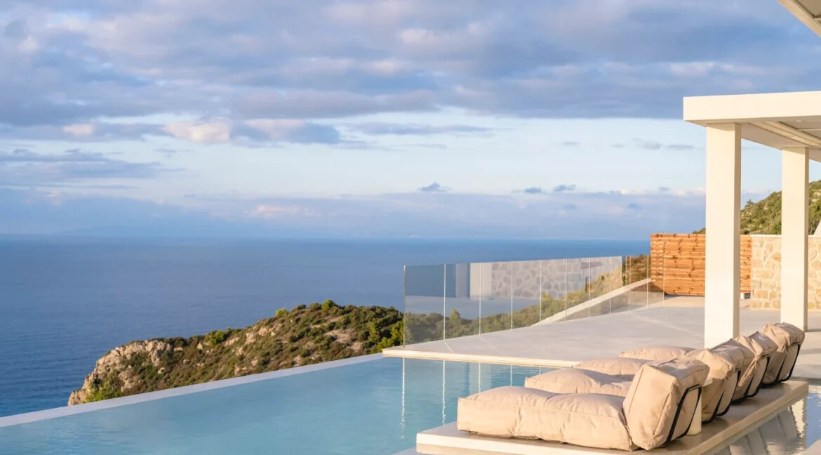 Stunning Cliffside Villa for sale at Lefkada, Above Kathisma Beach 27