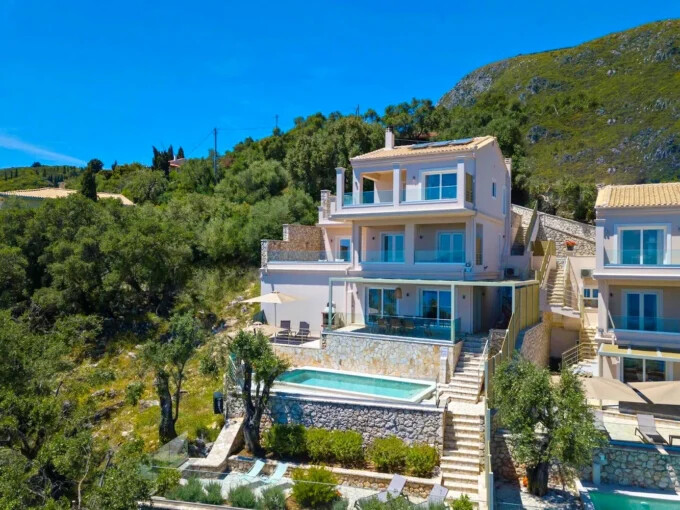 2 Villas with Amazing Sea Views in Corfu Greece
