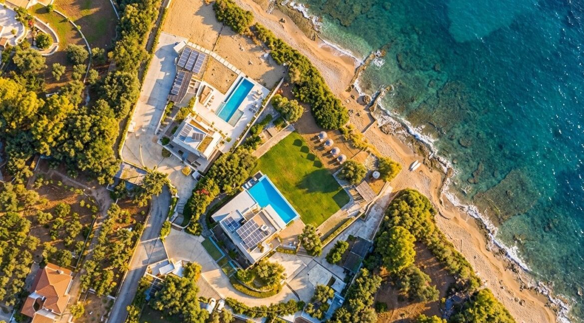 2 Seafront Villas for sale near Athens with private beach, Chalkida