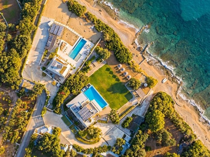 2 Seafront Villas for sale near Athens with private beach, Chalkida