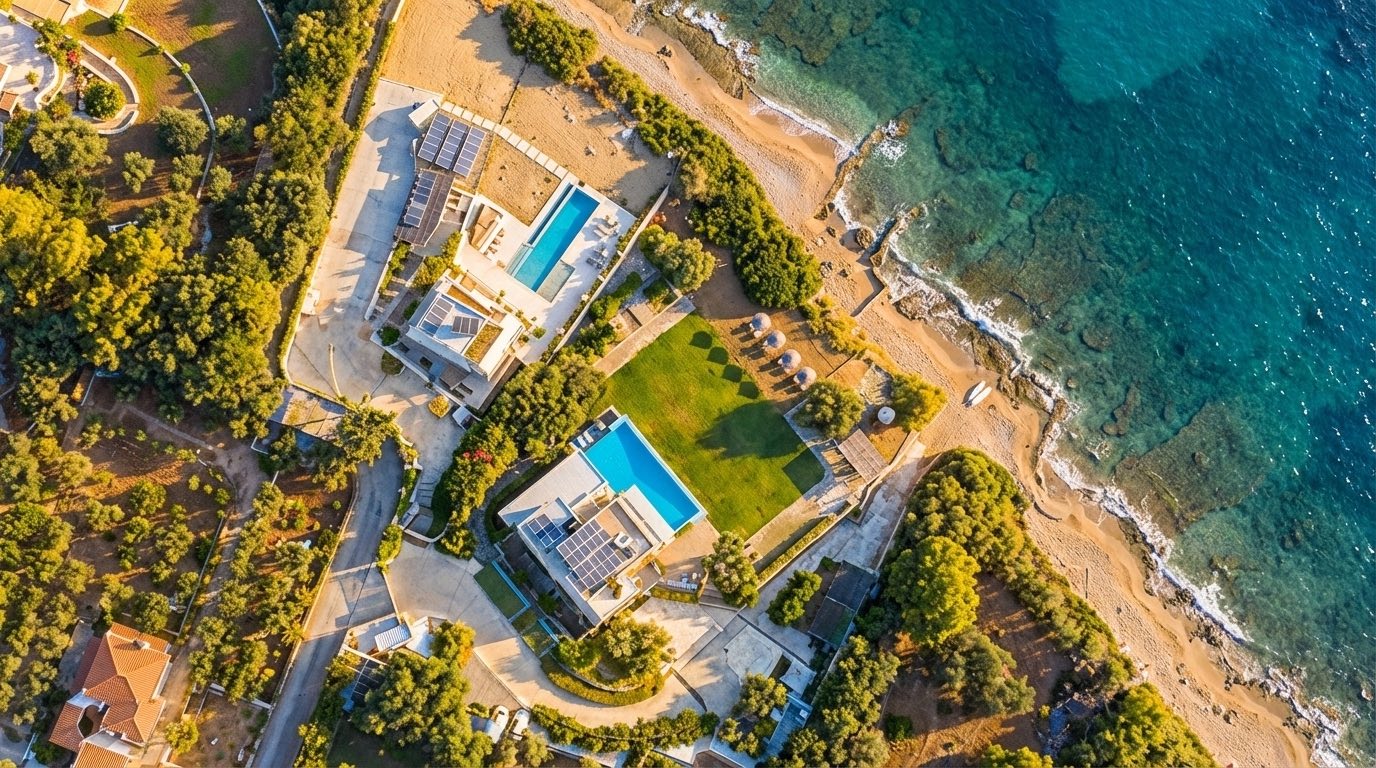 2 Seafront Villas for sale near Athens with private beach, Chalkida 2 Seafront Villas for sale near Athens with private beach, Chalkida