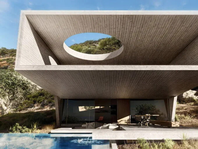 Architectural Home for Sale in Rhodes