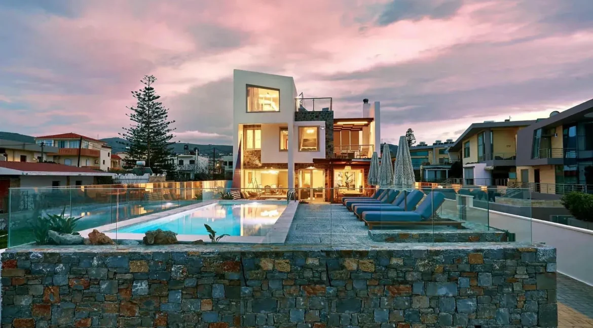 Beach Front Luxurious Villa for Sale Heraklio Crete Greece 1