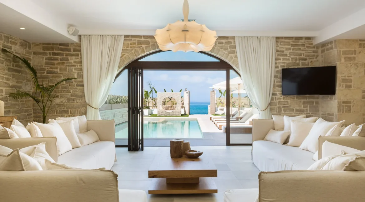 Beachfront Villa with Direct Access To The Beach, Rethymno, Crete Greece 30