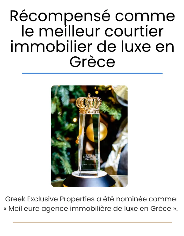 Immobilier Grèce, maisons en Grèce 1